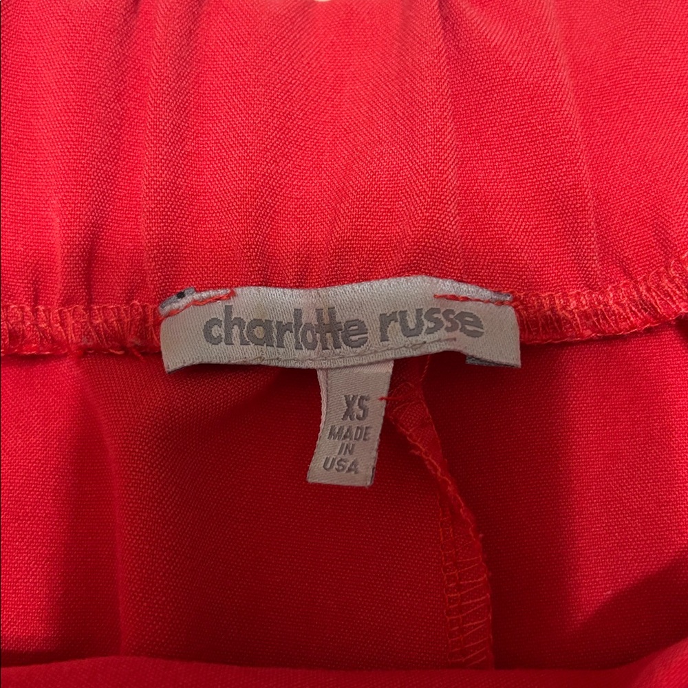 Charlotte Russe Scarlet Red Shorts - Picture 3 of 3